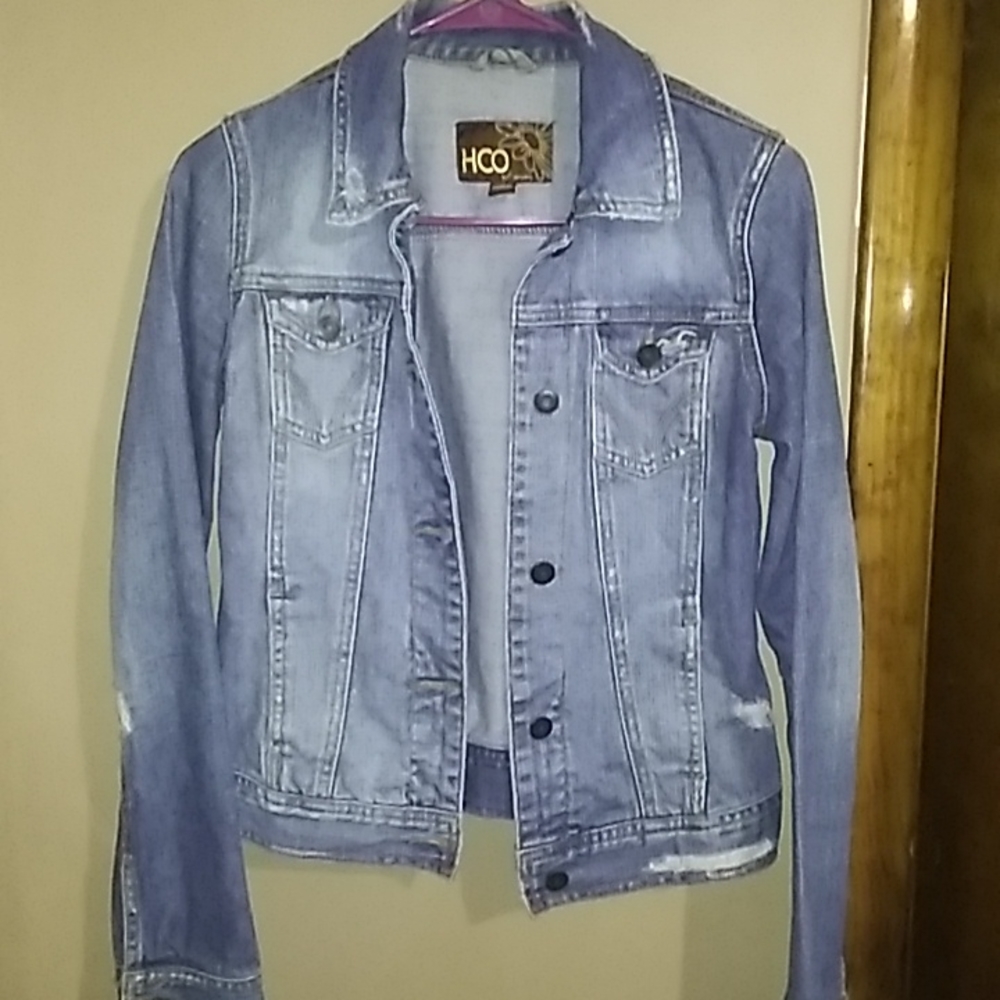 Hollister HCO distressed jean jacket